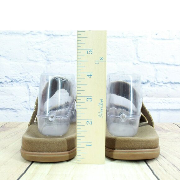 LL Bean Go-Anywhere Brown Leather Slip On Comfort Casual Sandals Size 10 M - Picture 6 of 9